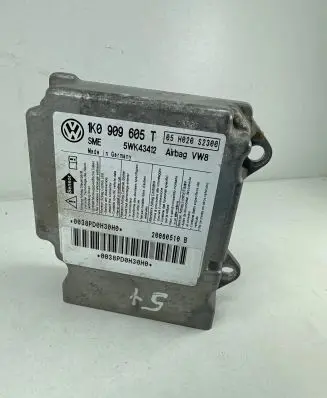 Volkswagen Golf Plus Airbag control unit/module 1K0909605T 5WK43412 05H020S2300