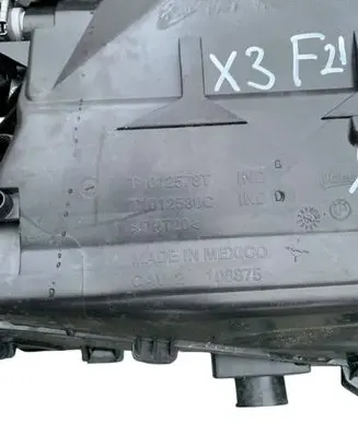 Interior heater climate box assembly housing