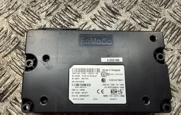 Ford Fiesta Other control units/modules D1BT14D212EB