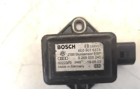 Audi A6 S6 C5 4B ESP acceleration yaw rate sensor 8E0907637A 0265005245