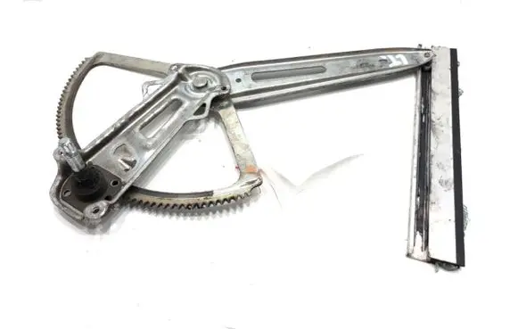 Rear door window regulator with motor
