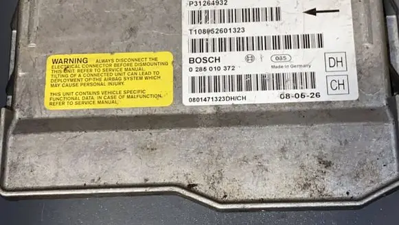 Volvo V70 Airbag control unit/module P31264932 0285010372 T108052601323