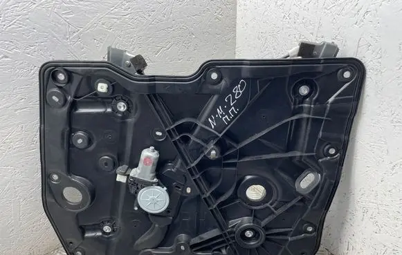 Front door window regulator with motor