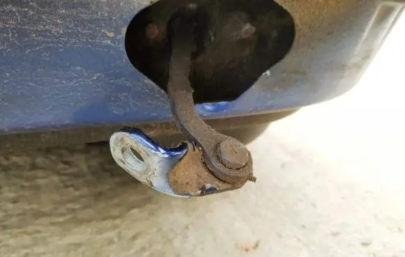 Peugeot 206 Rear door check strap stopper