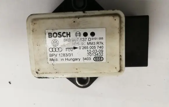 Audi Q5 SQ5 ESP acceleration yaw rate sensor 8K0907637D