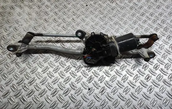 Front wiper linkage and motor