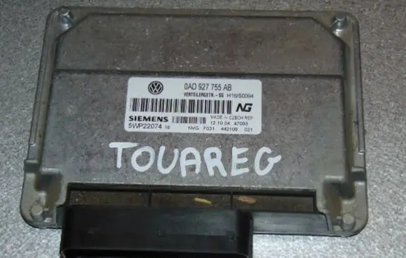 Volkswagen Touareg I Gearbox control unit/module 927755AB