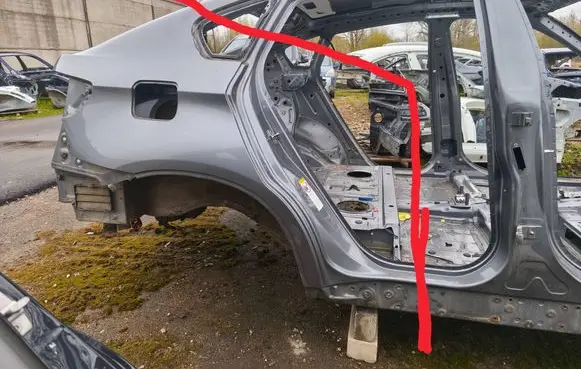 BMW X6 E71 Rear quarter panel 7182716 41217182716