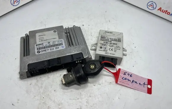 BMW 3 E46 Engine ECU kit and lock set 0261209005 7512354 7523838