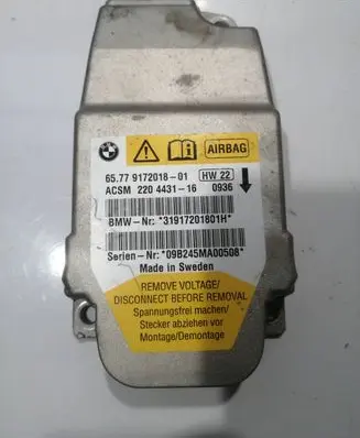 BMW 5 E60 E61 Airbag control unit/module 9172018 220443116 31917201801H
