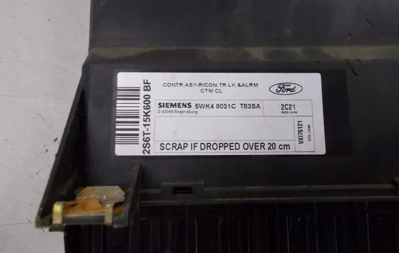 Ford Fiesta Central body control module 2S6T15K600BF