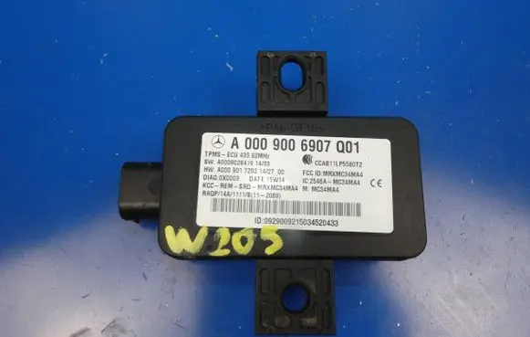 Mercedes-Benz C W205 Tire pressure control unit A0009006907 A0009028419