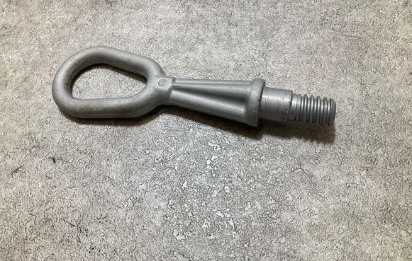 Towing hook eye