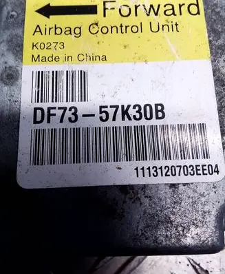 Mazda 2 Airbag control unit/module DF7357K30B K0273 111312070304