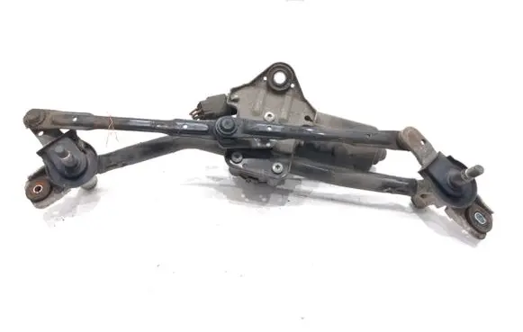 Front wiper linkage and motor