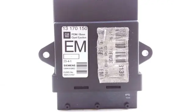 Opel Vectra C Door central lock control unit/module 13170150 5WK46002