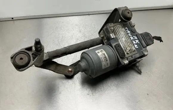 Volkswagen Touran I Front wiper linkage and motor 0390241717 1T0955119B