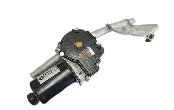 Front wiper linkage and motor