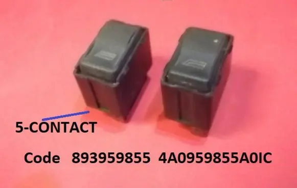 Audi A6 S6 C4 4A Electric window control switch 893959855 4A0959855A0IC