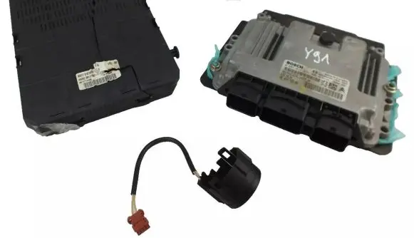 Citroen C4 I Engine ECU kit and lock set 9662872280 0281011634 9663123280