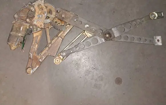 Mercedes-Benz S W126 Front door window regulator with motor 1267250311