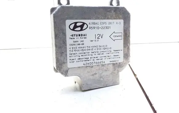 Hyundai Accent Airbag control unit/module 9591022301 5WK4142