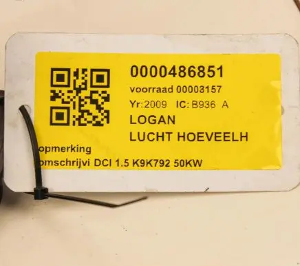 Renault Megane III Mass air flow meter 8200280056