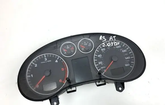Audi A3 S3 8P Speedometer (instrument cluster) 8P0920981A A2C53080296