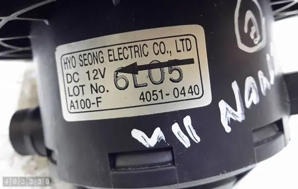 SsangYong Actyon Heater fan/blower
