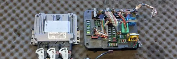 Citroen DS4 Engine ECU kit and lock set 9665547480 9674245180 0281015847