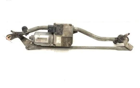 Front wiper linkage and motor