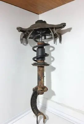 Front shock absorber with coil spring
