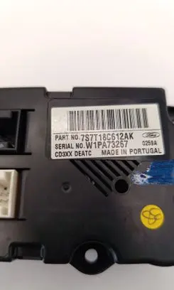 Ford Mondeo MK IV Climate control unit 7S7T18C612AK