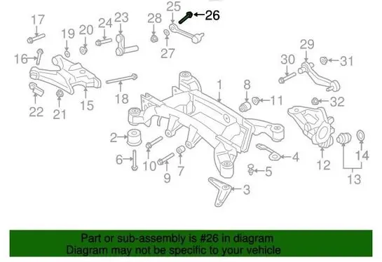 BMW X5 F15 Front suspension camber bolt 07129908011 9908011