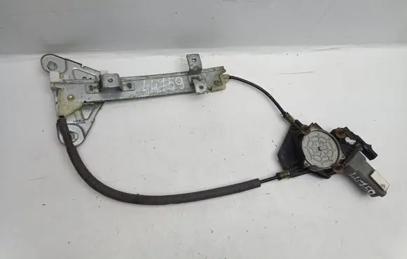 Rear door window regulator with motor