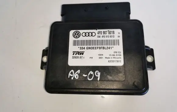 Audi A6 S6 C6 4F Hand brake control module 4F0907801B 4F0910801D