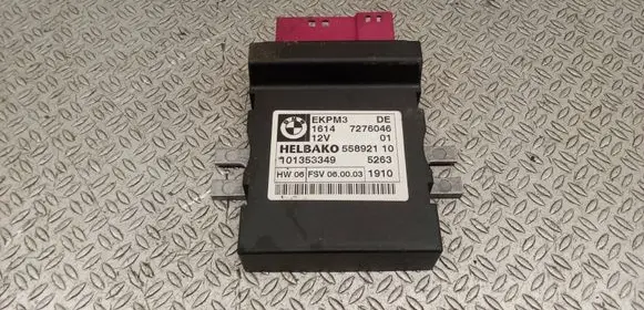BMW 3 E90 E91 Fuel injection pump control unit/module 7276046