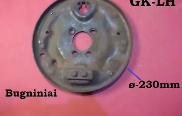 Audi 80 90 B3 Rear brake disc plate dust cover Q230F15