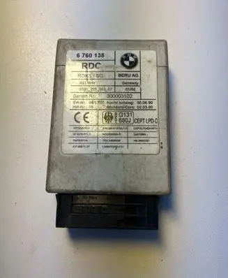 BMW 7 E65 E66 Tire pressure control unit 6760138 300003102 053120100307