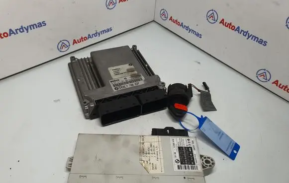 BMW 5 E60 E61 Engine ECU kit and lock set 7796637 13617796637 7807167