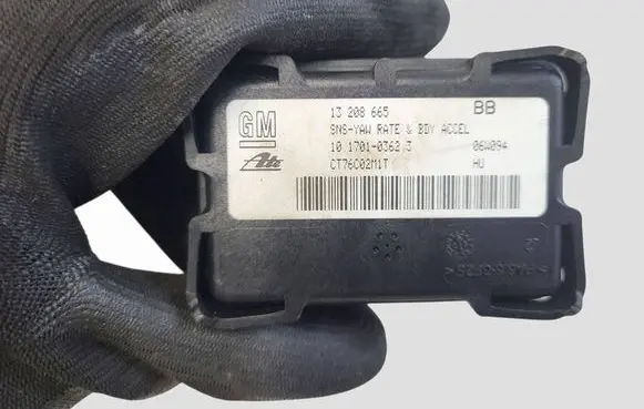 Opel Zafira B ESP acceleration yaw rate sensor 13208665 10170103623