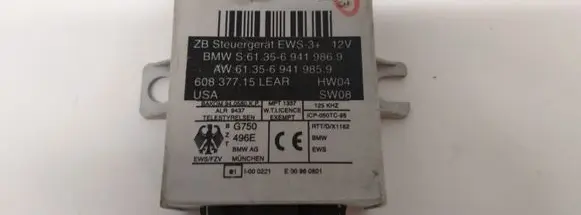 BMW X5 E53 Immobilizer control unit/module 613569419869 613569419859
