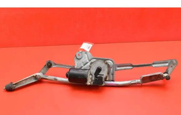 Front wiper linkage and motor