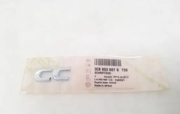 Volkswagen PASSAT CC Manufacturer badge logo/emblem 3C8853687B