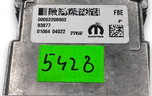 Fiat 500 Central body control module A5428 00052208902