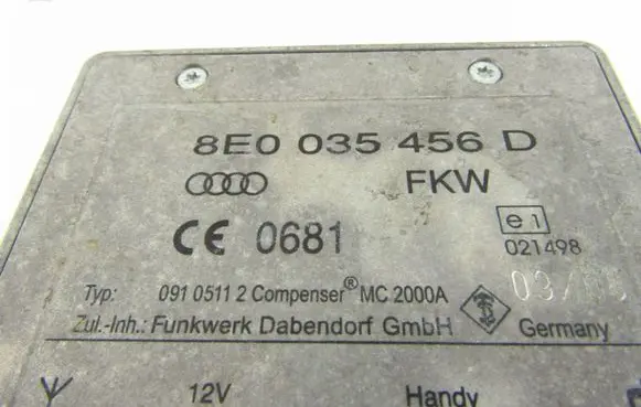 Audi TT TTS Mk2 Other control units/modules 8E0035456D