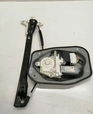 Rear door window regulator with motor