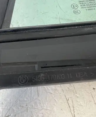 BMW 3 G20 G21 Rear vent window glass 513517910311