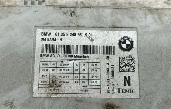 BMW 5 F10 F11 Other control units/modules 9248561