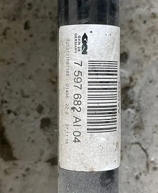 BMW 4 F32 F33 Rear driveshaft 7597682 0253121687188